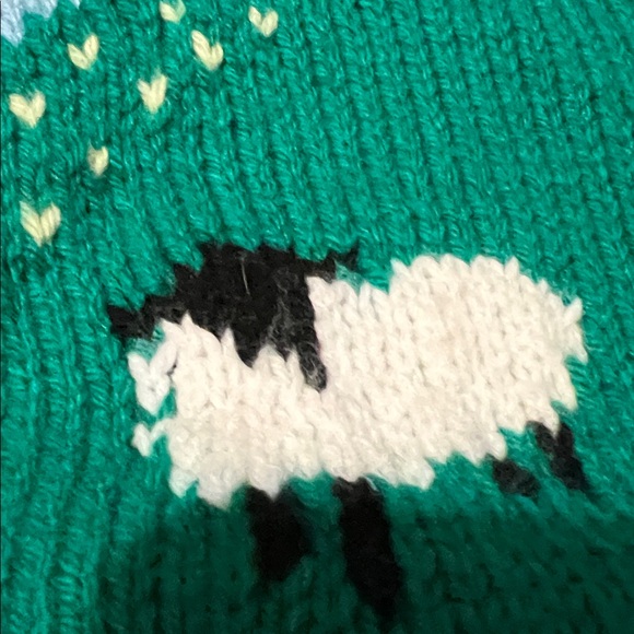 Vintage handmade Sweater with Sheep Design - Picture 10 of 16